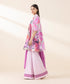 Womens Unstitched Embroidered Pink Three Piece Lawn Suit